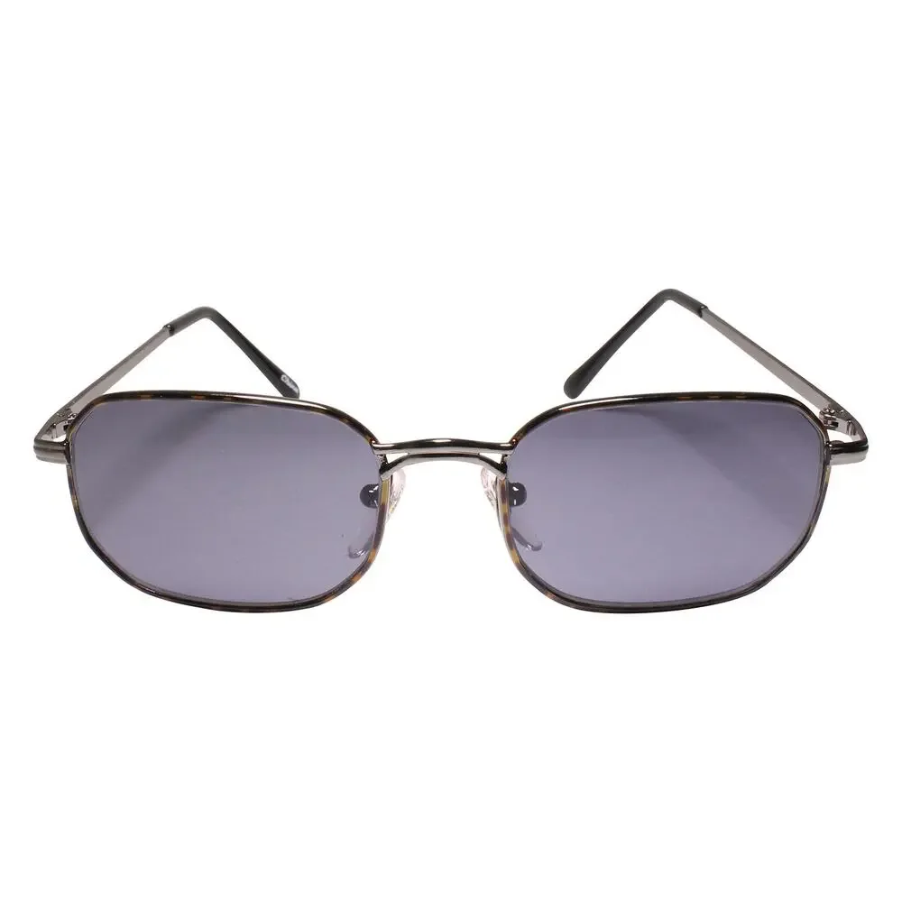 Classic Vintage Retro Style Gunmetal 80s 90s Rectangle Square Sunglasses